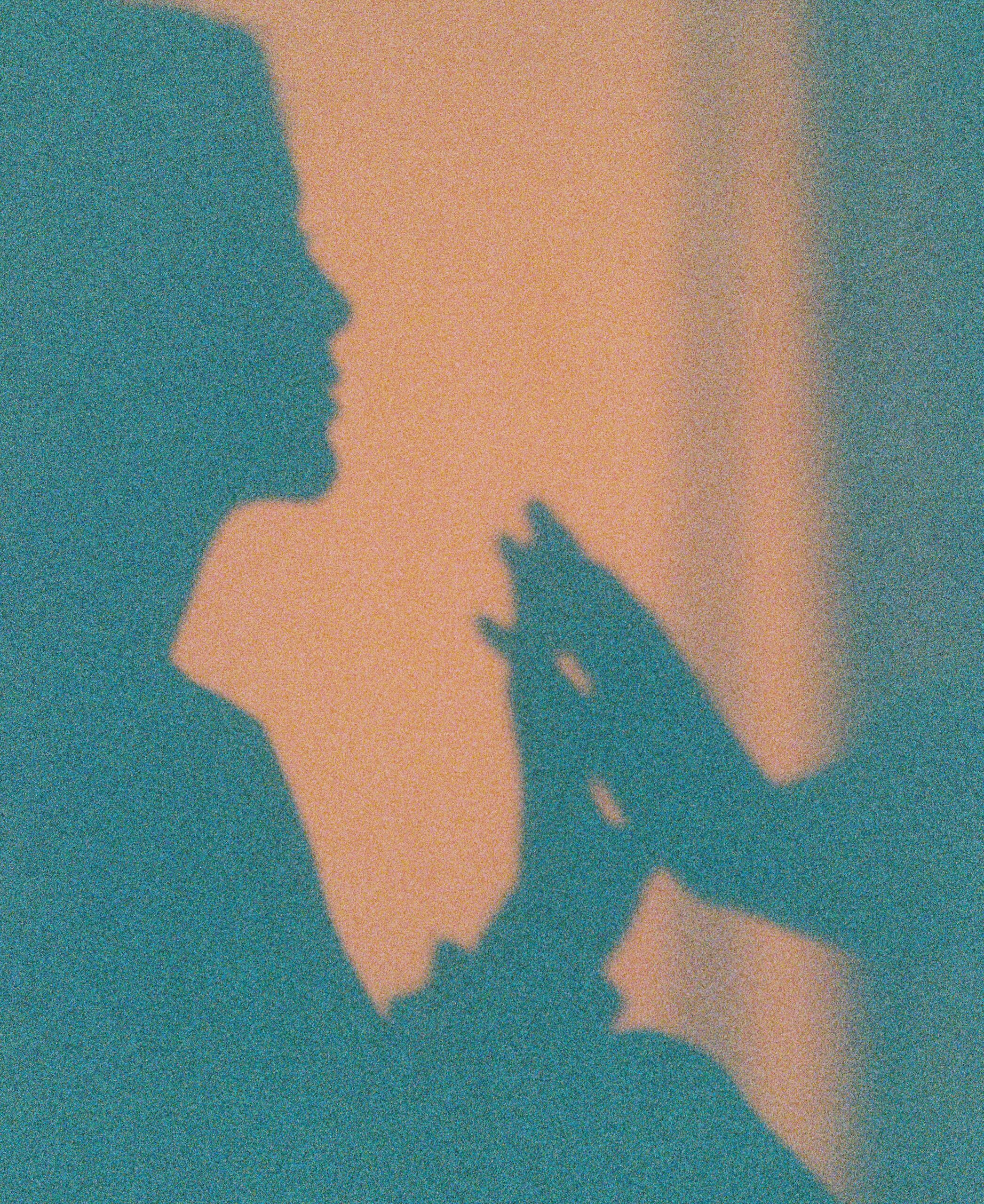 Silhouette with two hands touching showing embodied connection.